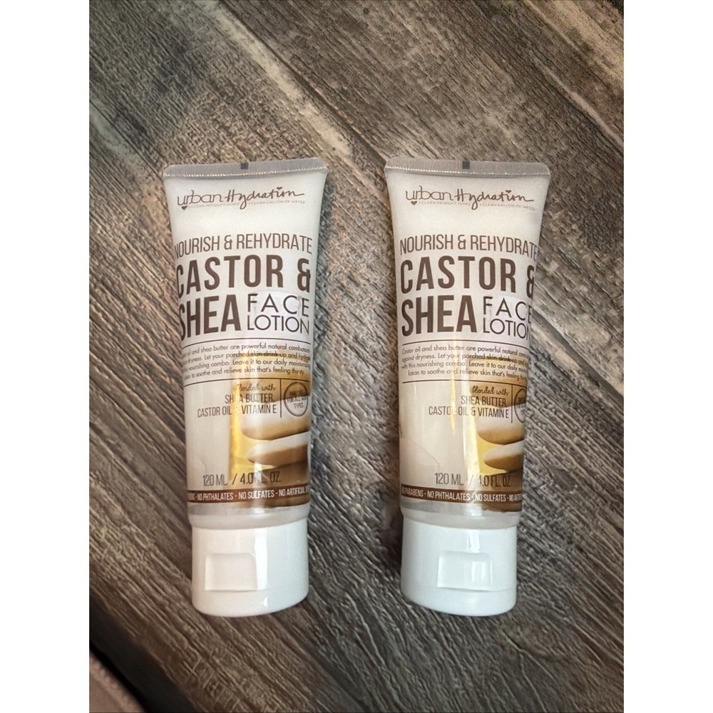 Urban Hydration  Castor & Shea Daily Face Lotion - 4 fl oz  (Set Of 2)